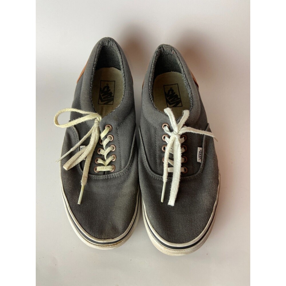 Vans Classic Mens Canvas Shoes Gray US Size 11 Lace Up Sneaker Low Top